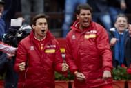 David Ferrer (left) and Rafael Nadal at the 2018 Davis Cup (Source: Getty)